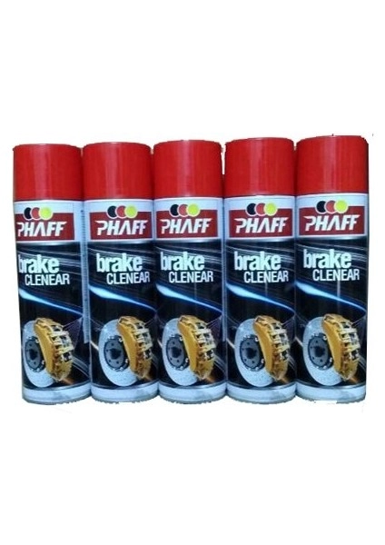 PHAFF BRAKE CLEANER BALATA SPREYİ 5'Lİ PAKET GENEL AMAÇLI TEMİZLEYİCİ 500ML