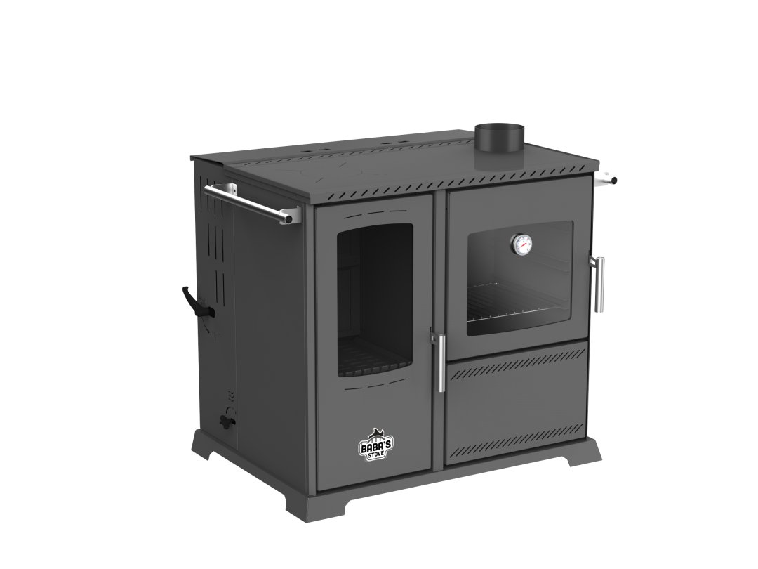 SAPHIRE 10 KW KUZİNE / MANUEL PELET VE ODUN SOBASI / BABA'S STOVE